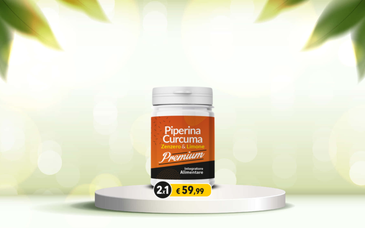 Piperina e curcuma premium: scopri il detox naturale per intestino e benessere